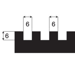 Tandspackel 280mm 6x6mm | Stenbolaget.