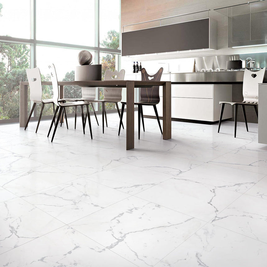 EcoStone Indoor Carrara Matt Utg. 48x48 | Stenbolaget.