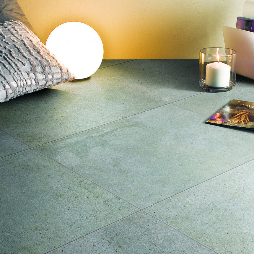 EcoStone Indoor Lime Grey Utg. 48x48 | Stenbolaget.