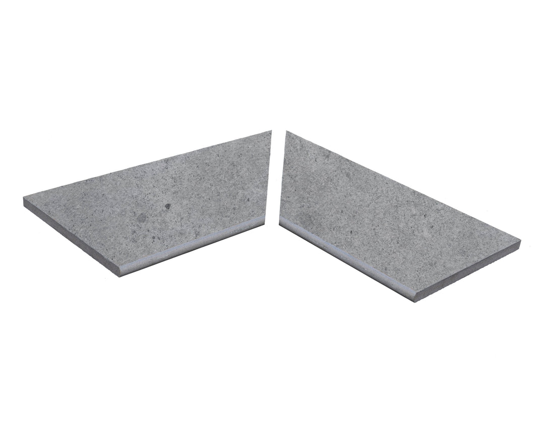 Poolkantsten Ecostone Dark Limegrey Hörn