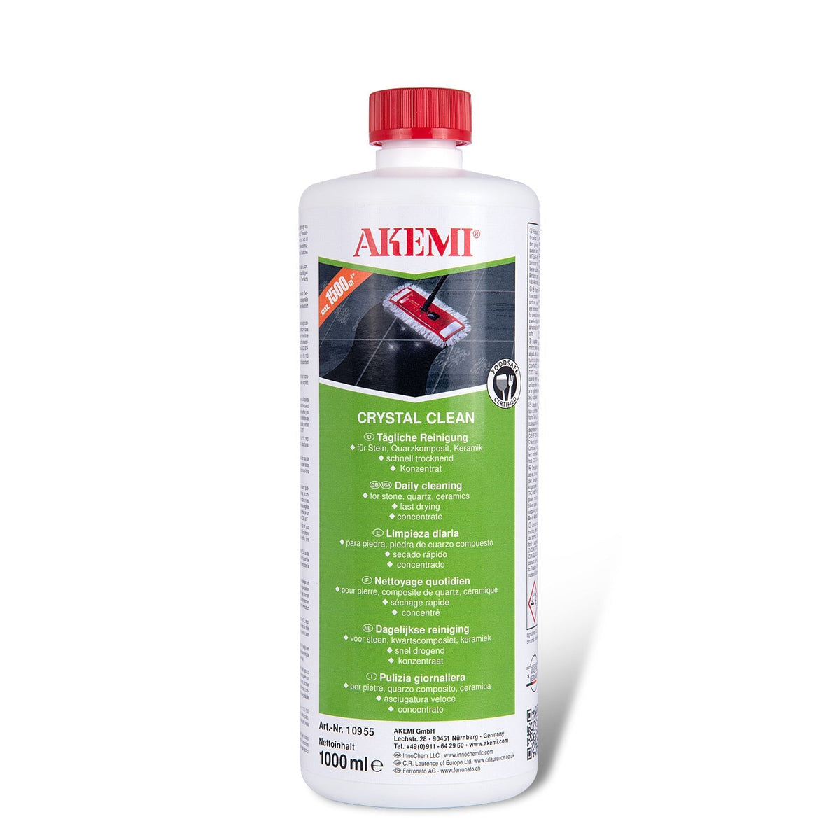 Tomik Rengöring Akemi Rengöring Crystal Clean 1000ml— Stenbolagetproffs