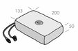 Belysningssten Rustik Grafit 200x133x50 - Stenbolaget