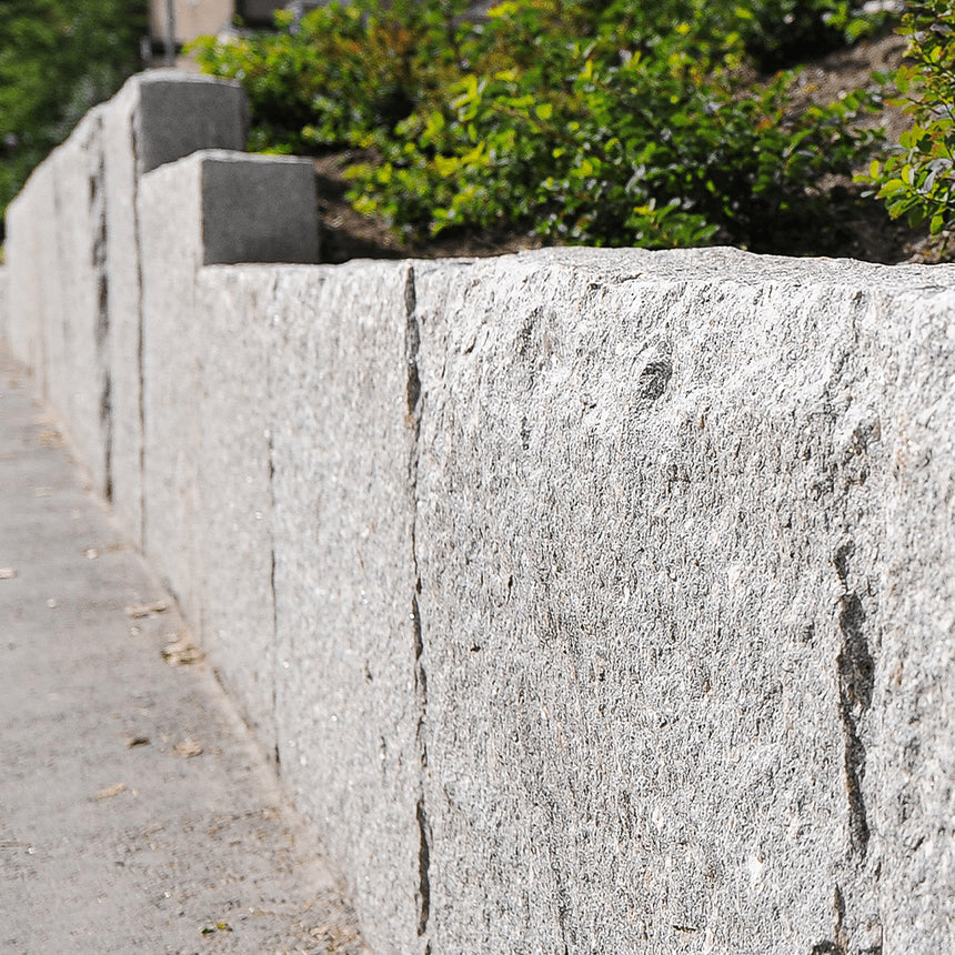 Blockstensmur Bergama Granit Rustik Grå 1000x1000 - Stenbolaget