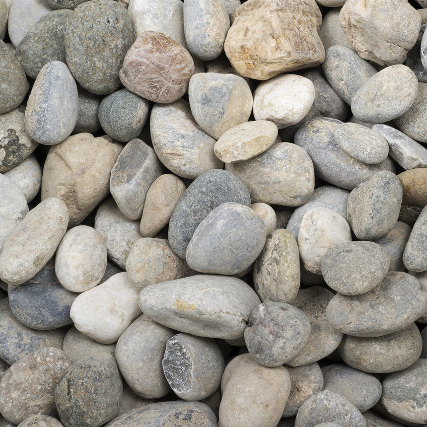 Dekorsten Riverstone Multicolor 60 - 100 1000kg - Stenbolaget