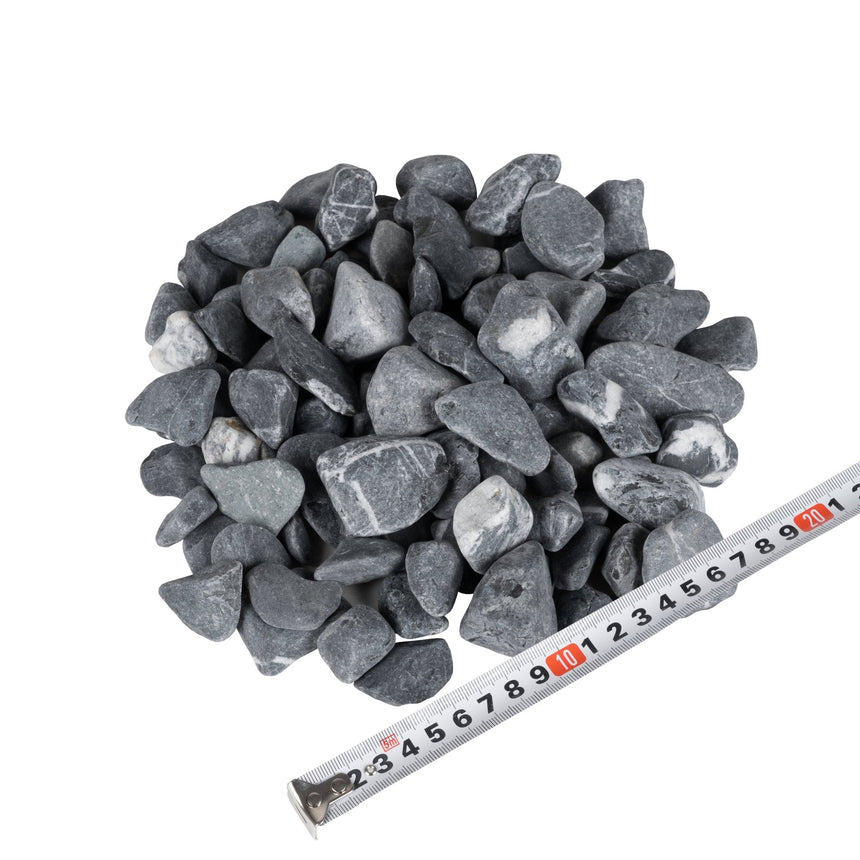 Dekorsten Tumlad Toros Svart/Vit 20 - 40 20kg - Stenbolaget