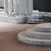 Entrétrappa Bergama Granit Grå Rund 1100x550x150 - Stenbolaget