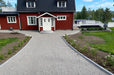 Entrétrappa Bergama Granit Grå Rund 2300x1150x150 - Stenbolaget