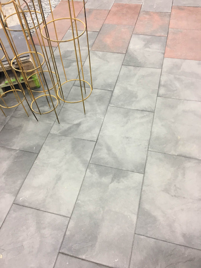 Gerlux Stuttgart Grå Marmorerad 600x400x45 - Stenbolaget