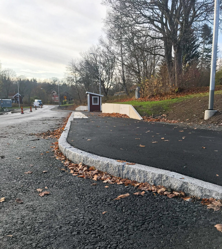 Granitkantsten Bergama RV2 Grå Radie 6,0 500 - 1100 - Stenbolaget