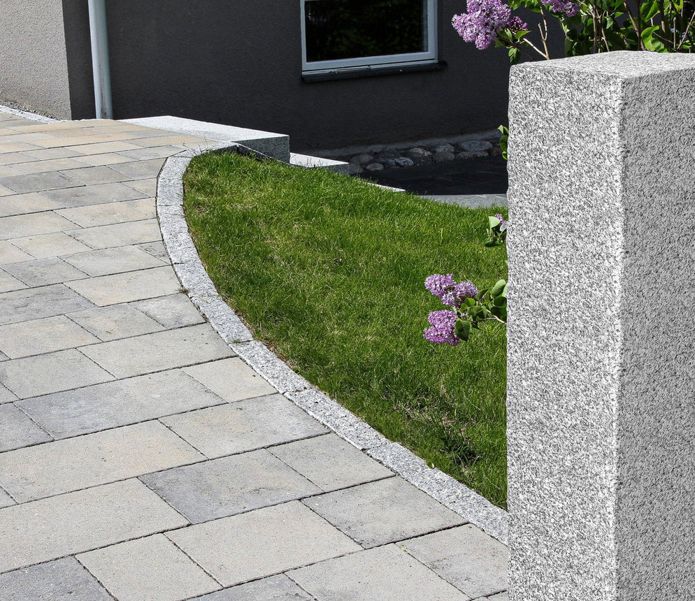 Granitstolpe Bergama Grå Modern 1700x300x300 - Stenbolaget