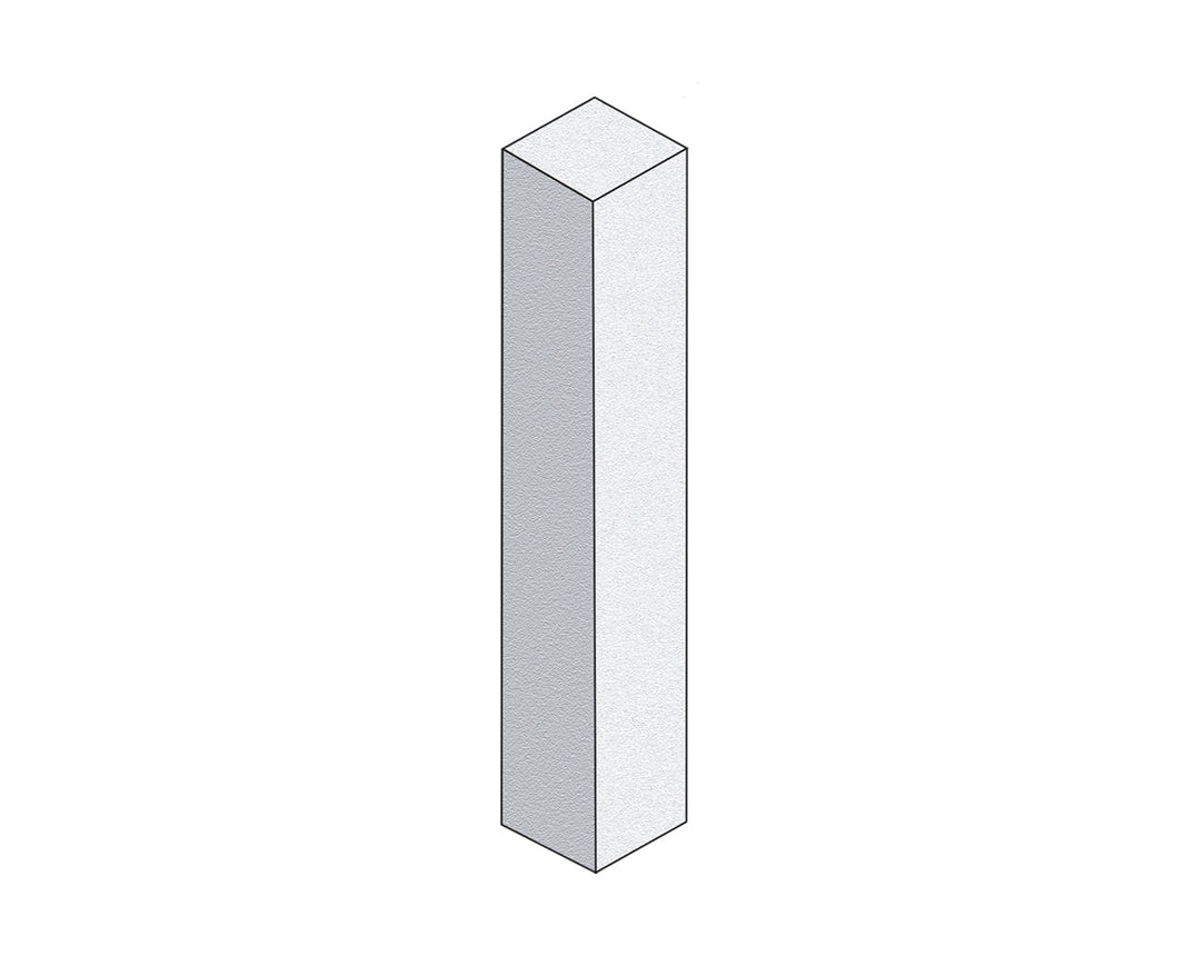 Granitstolpe Bergama Grå Modern 2300x400x400 - Stenbolaget