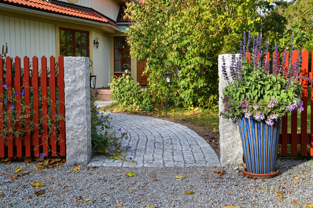 Granitstolpe Bergama Grå Rustik 2300x500x500 - Stenbolaget