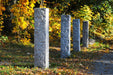 Granitstolpe Bergama Grå Rustik 2300x500x500 - Stenbolaget