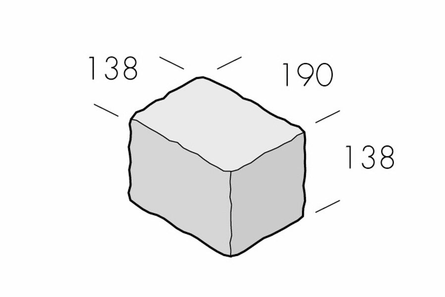 Rustik Multiblock Grå 190x138x138 | Stenbolaget.