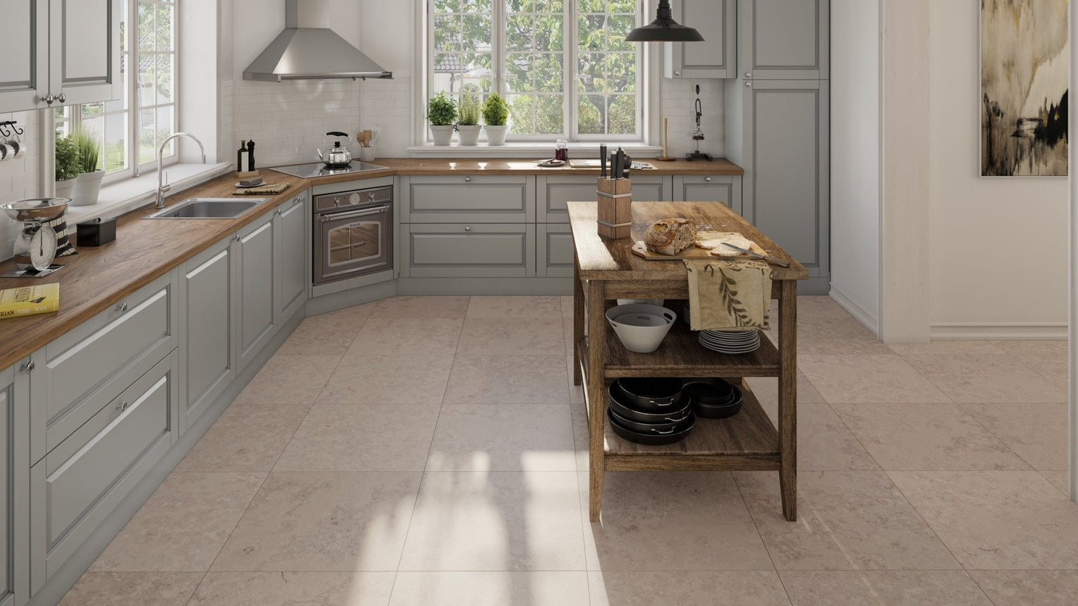 Jura Beige Klinker 60x60 - Stenbolaget