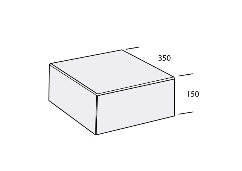 Klassikblock Antracit 350x350x150 - Stenbolaget