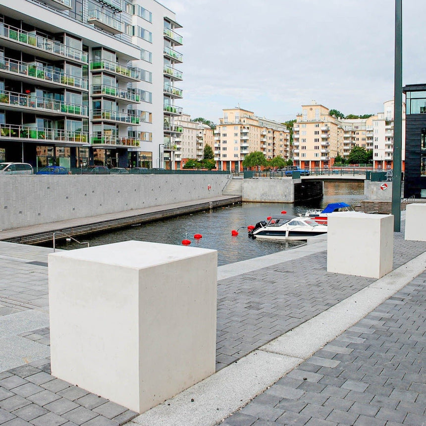 Kuben Grå 950x950x700 - Stenbolaget