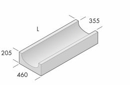 Ränndal Lök Skarv Slät Grå 600x460x205 | Stenbolaget.