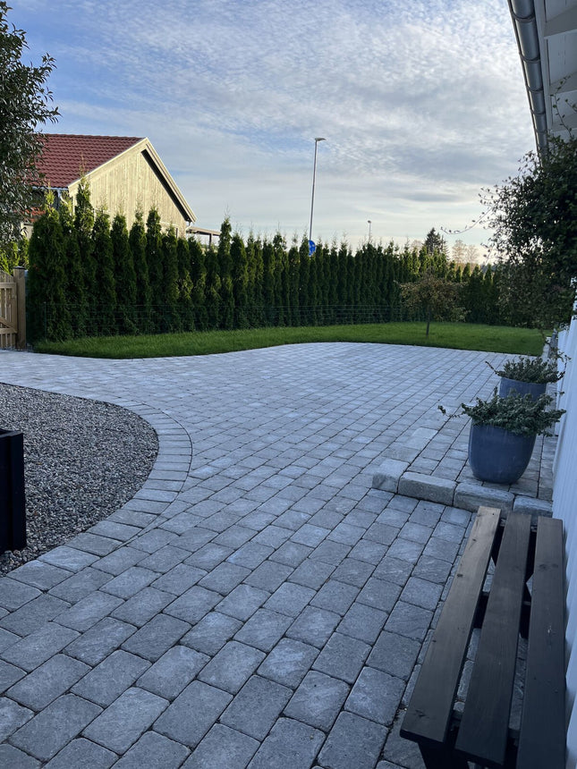 Marksten Visby Struktur Grå 50mm - Stenbolaget Marksten - Betong