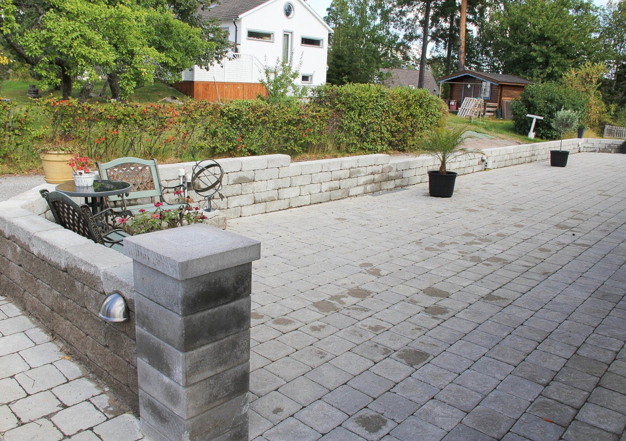 Marksten Visby Struktur Kvadrat Grå 50mm - Stenbolaget