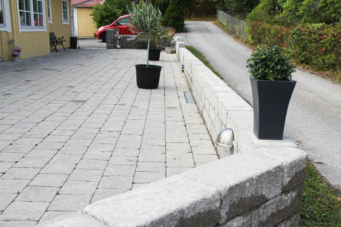 Marksten Visby Struktur Kvadrat Grå 50mm - Stenbolaget