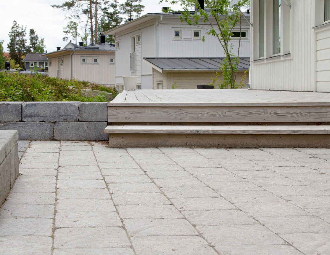 Marksten Visby Struktur Kvadrat Grå 50mm - Stenbolaget