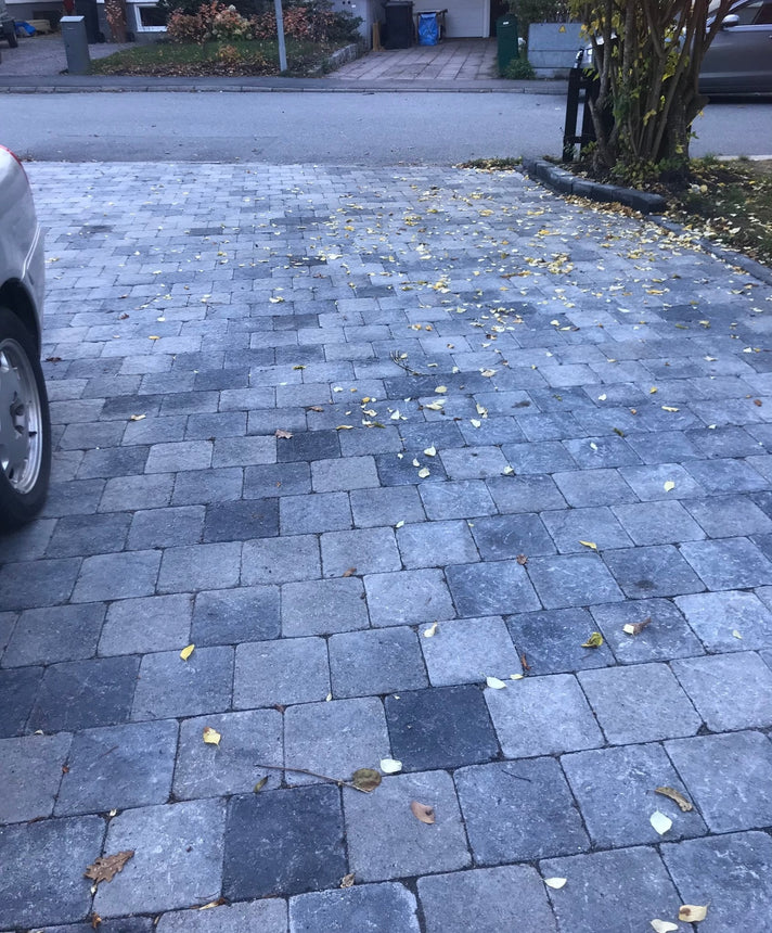Marksten Visby Struktur Kvadrat Gråmix 50mm - Stenbolaget