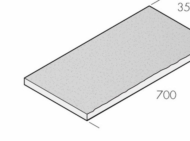 Murkrön Råhuggen Bohus Grå 500 - 1200x300x60 - Stenbolaget