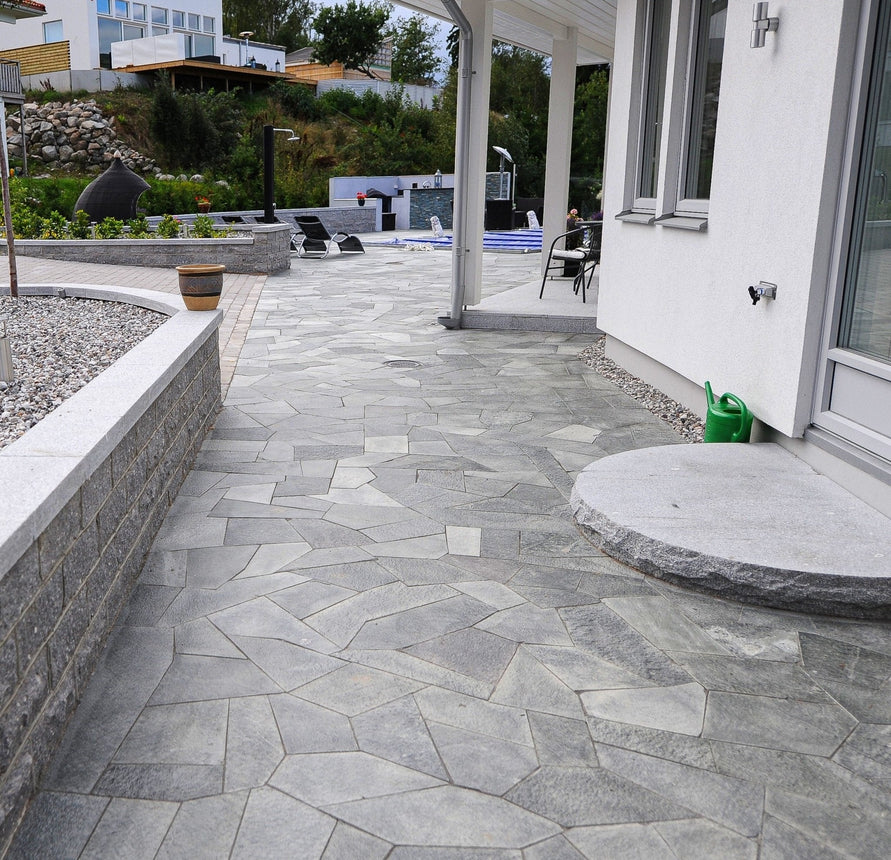 Mursten Bergama Granit Rustik Grå 340x170x140 - Stenbolaget