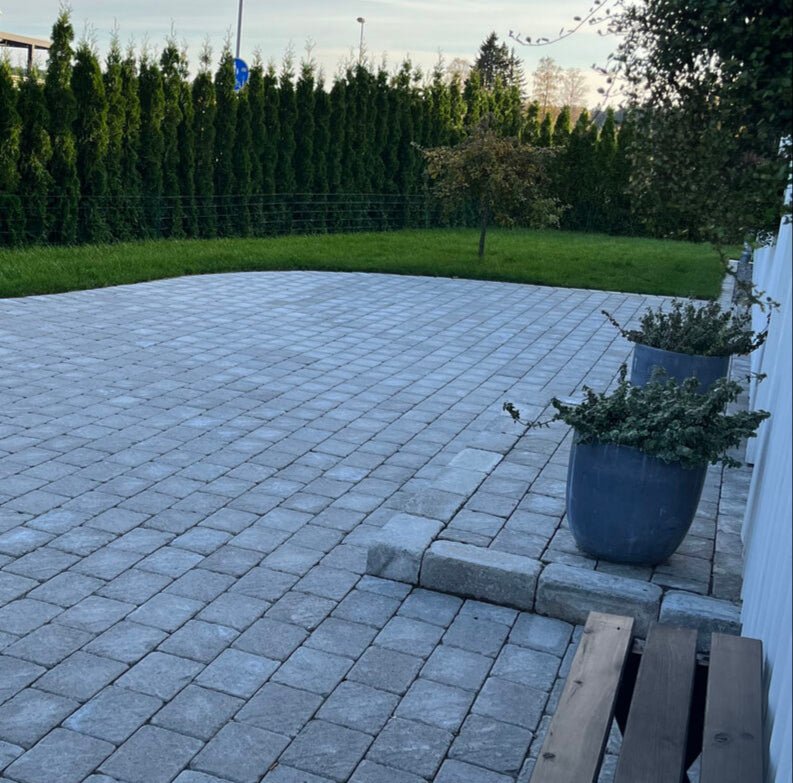 Mursten Visby Grå 420x210x140 - Stenbolaget Fristående mur - Betong