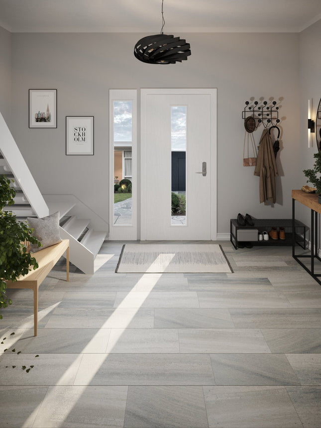 Oppdal Ljus Silkesborstad Materialprov - Stenbolaget