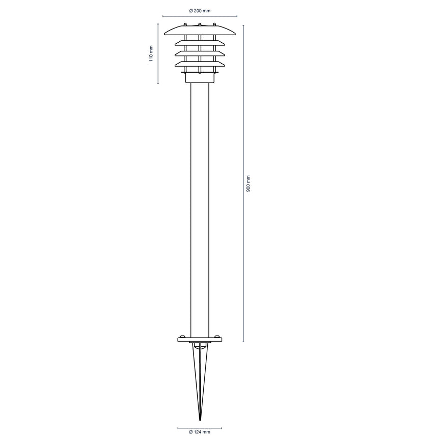 Pollare Saturnus Black LightsOn - Stenbolaget
