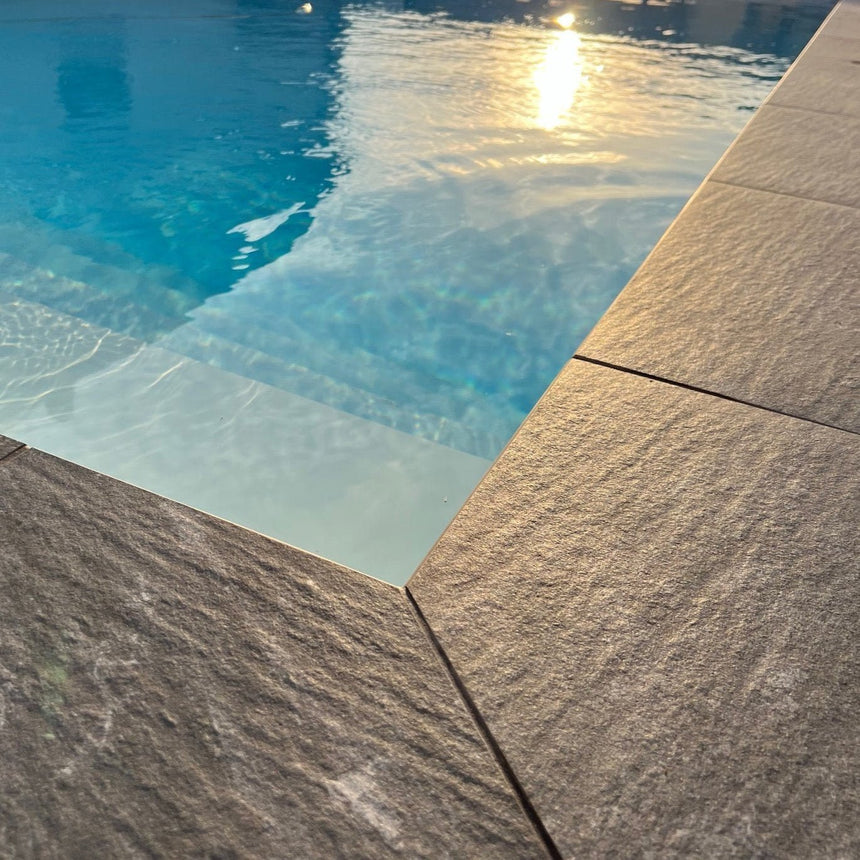 Poolpaket Marstrand Svart 4x8m - Stenbolaget
