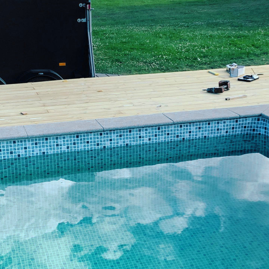 Poolsten Bergama Granit Rak Grå 500x200x30 - Stenbolaget