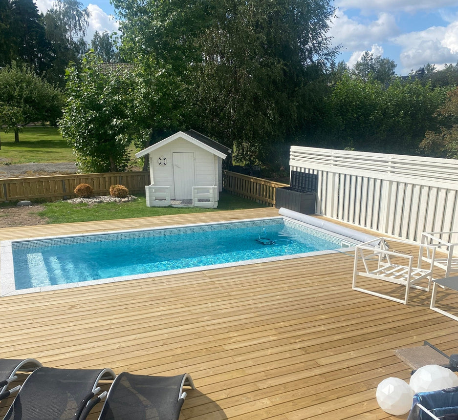 Poolsten Bergama Granit Rak Grå 500x200x30 - Stenbolaget