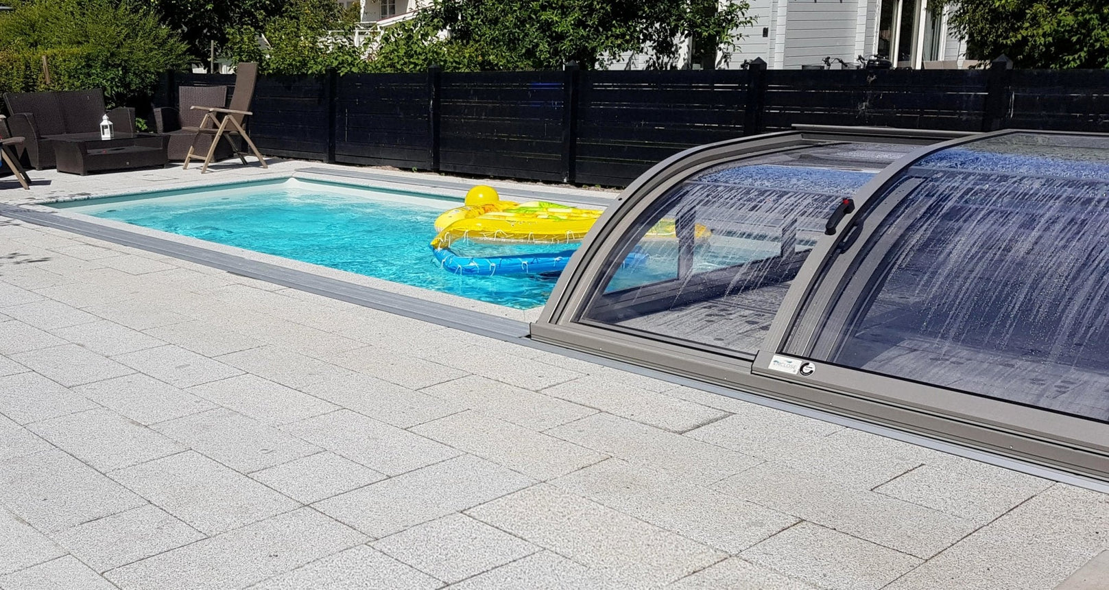 Poolsten Bergama Granit Rak Grå 500x200x30 - Stenbolaget