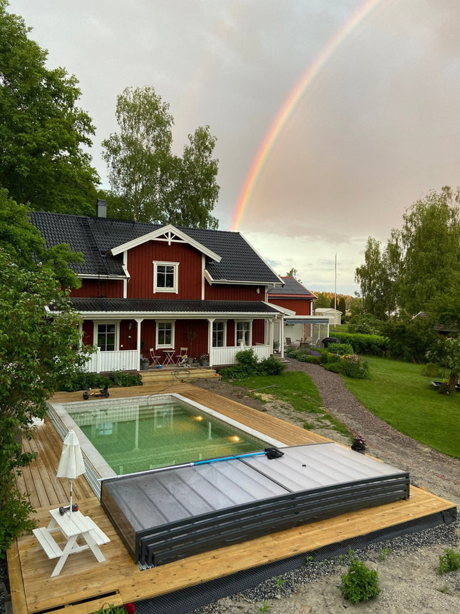 Poolsten Bergama Granit Rak Grå 600x300x30 - Stenbolaget