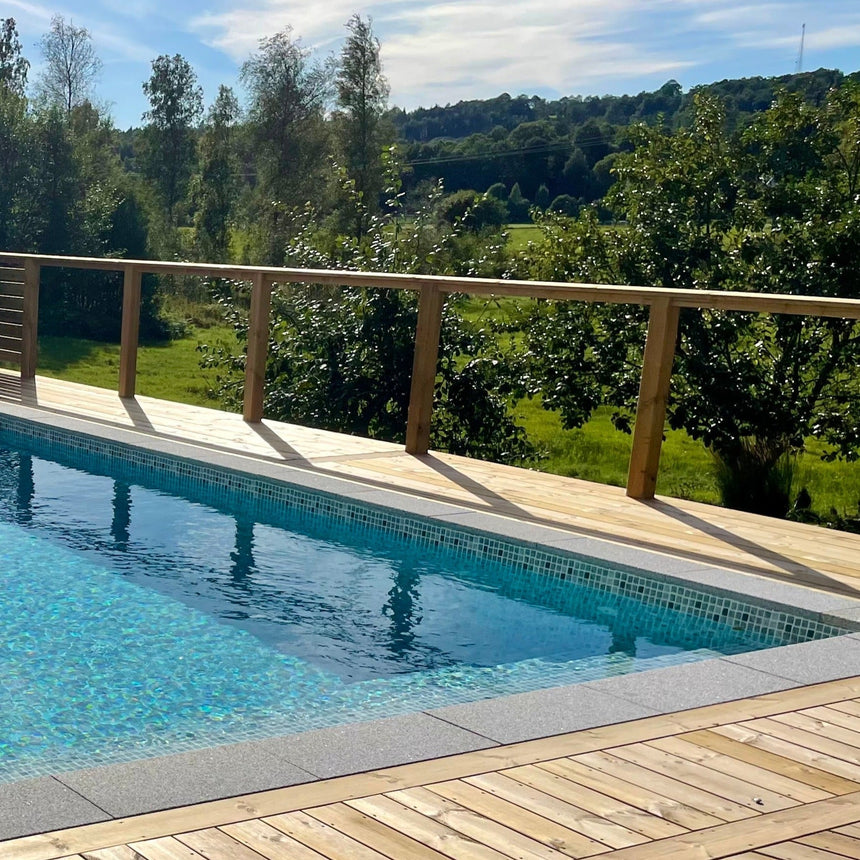 Poolsten Granit Rak Grafitgrå 500x200x30 - Stenbolaget