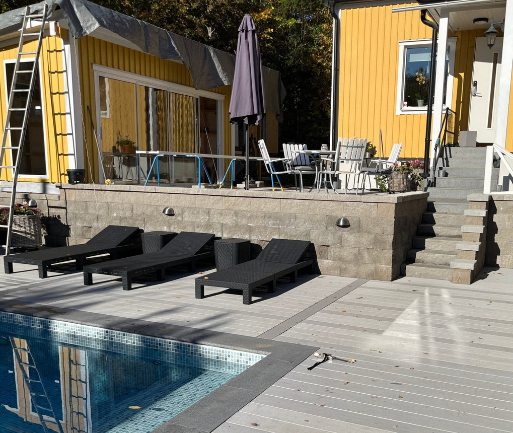 Poolsten Granit Rak Grafitgrå 600x300x30 - Stenbolaget