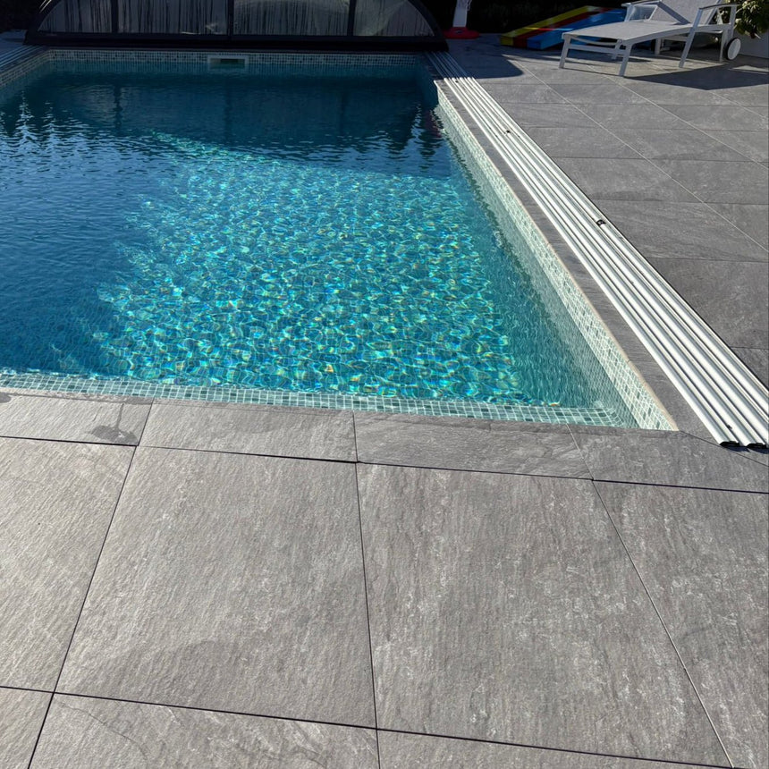 Poolsten Granitkeramik Rak Marstrand Grå - Stenbolaget Poolsten - Granitkeramik