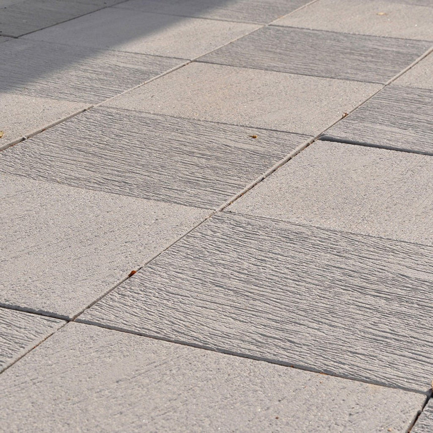 Ravel Vit Borstad 400x400x40 - Stenbolaget
