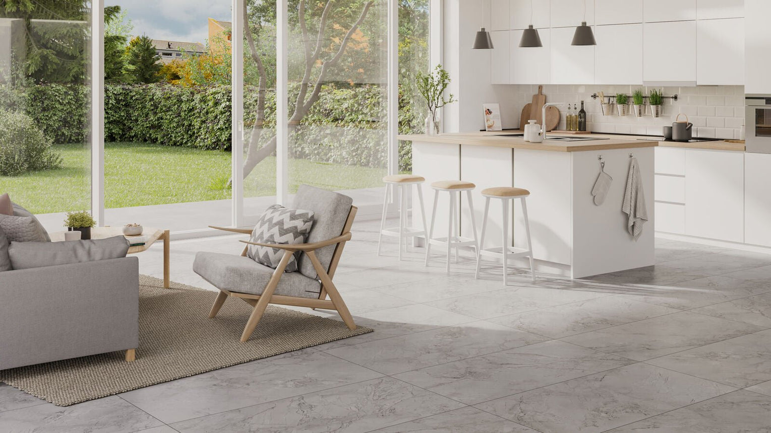 Sandby Silver Klinker 120x60 - Stenbolaget