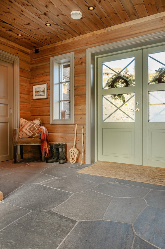 Skiffergolv Oppdal Ljus Oregelbunden Premium 15mm - Stenbolaget