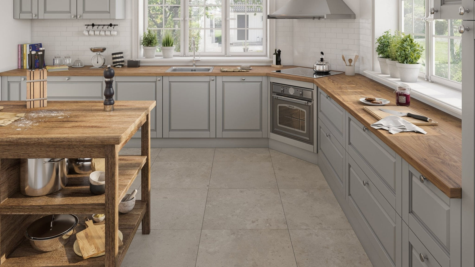 Slite Beige Klinker 60x60 - Stenbolaget