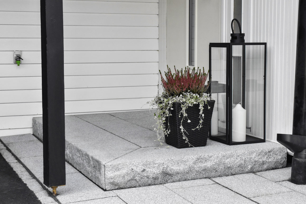 Stentrappa Bergama Granit Premium Grå 2000x350x150 - Stenbolaget
