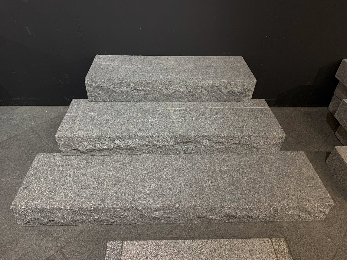 Stentrappa Granit Premium Grafitgrå 1200x350x150 - Stenbolaget