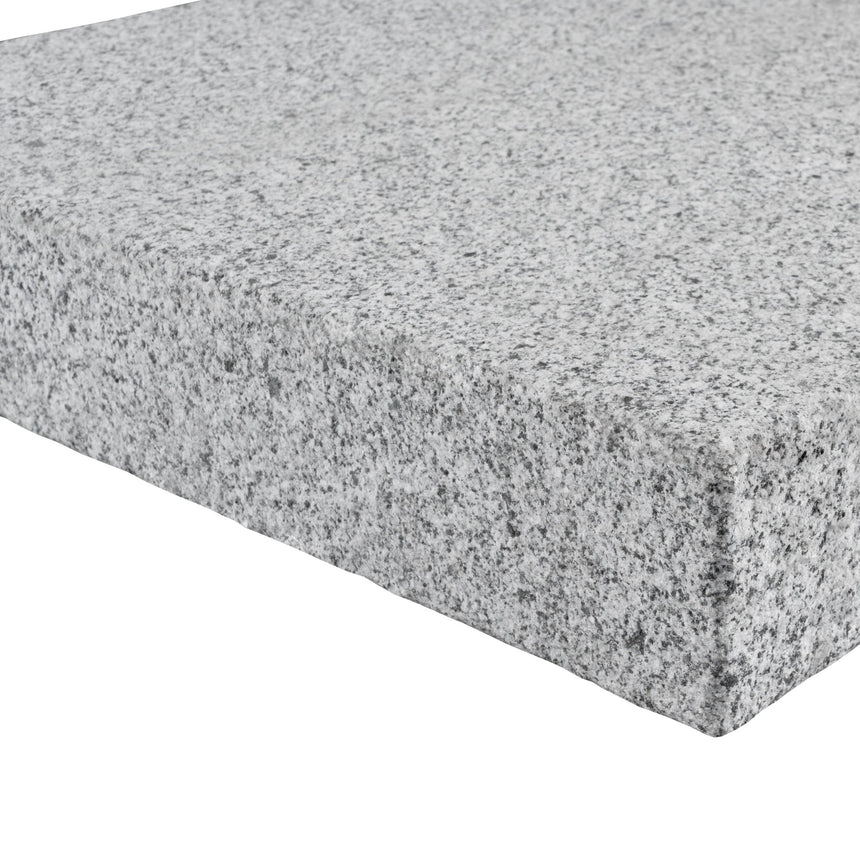 Stolptopp Bergama Granit Grå Modern 350x350x70 - Stenbolaget