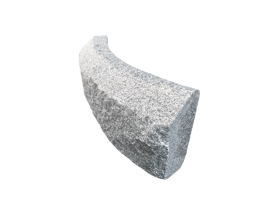 Granitkantsten RF1 Grå Radie 10,0 500-1100x300x150 | Stenbolaget.
