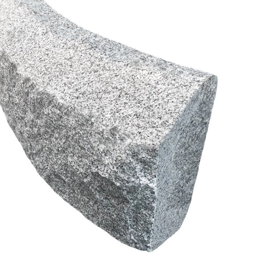 Granitkantsten RF1 Grå Radie 10,0 500-1100x300x150 | Stenbolaget.